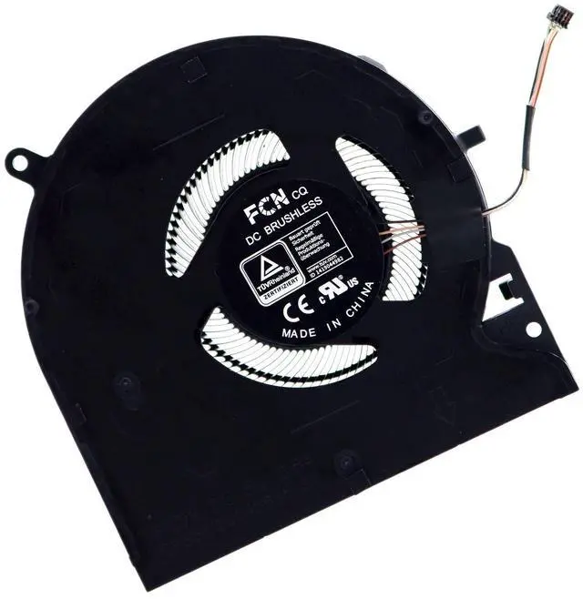 Alt view image 5 of 5 - Deal4GO CPU Cooling Fan w/GPU Fan Set Replacement for Razer Blade 15 RZ09 RZ09-0370 RZ09-0368 RZ09-0367 RZ09-02886 Black DFS5K123043635 0