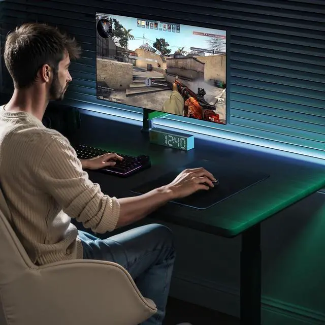Alt view image 5 of 5 - DAWNTREES Glass Gaming Mouse Pad,Accurate and Fast Mouse Tracking,Tempered Glass,Anti-Slip Rubber Base,XL Mouse Mat for Gamer, Office & Home,13.78"x10.24" Black