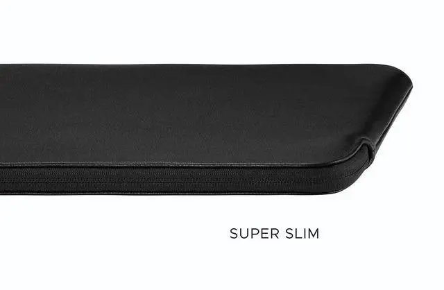 Alt view image 5 of 5 - Comfyable Tablet Sleeve Compatible with iPad Air 13 inch M3 2025, iPad Pro 13" M4 2024 with Magic Keyboard & Pencil Holder - PU Leather Bag Slim Protective Cover Case - Black Pebbled