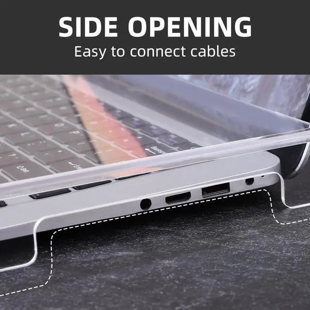 Alt view image 4 of 5 - DOITOOL Clear Acrylic Keyboard Cover Protector, 14 in Laptop Keyboard Cover Mechanical Keyboard Cover Laptop Protector Cats from Touching Keyboard,13.8x9.8x0.6in