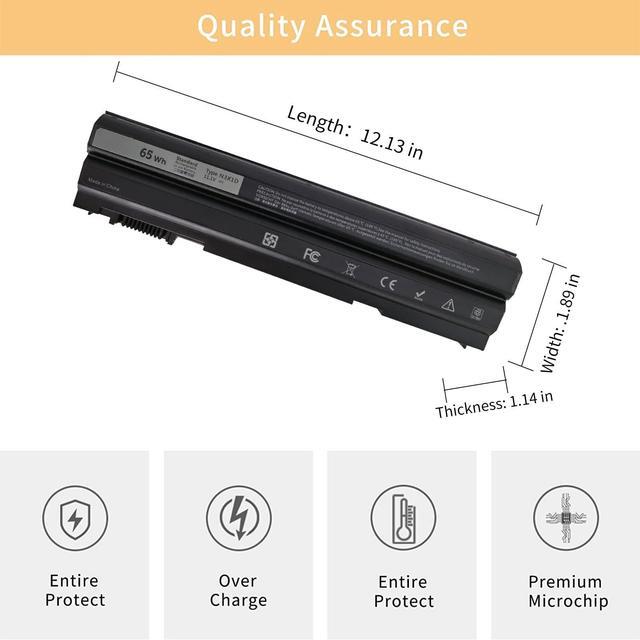 Alt view image 4 of 5 - NBULBL N3X1D Laptop Battery Replacement for DELL Latitude E5420 E5430 E5520 E5530 E6420 E6520 E6430 E6440 E6530 E6540 Notebook 8858X T54FJ M5Y0X 11.1V 65Wh