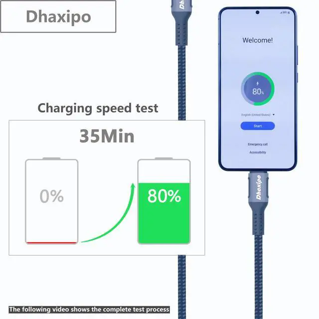 Alt view image 3 of 5 - Dhaxipo USB 4 for Thunderbolt 4 Cable 6.6ft, 40 Gbps Data Transfer with 240W and 4K@144Hz 5K@ 60Hz or 8K@30Hz,Compatible with Thunderbolt 4 and USB C,fit for Laptop,Docking,Monitor and More