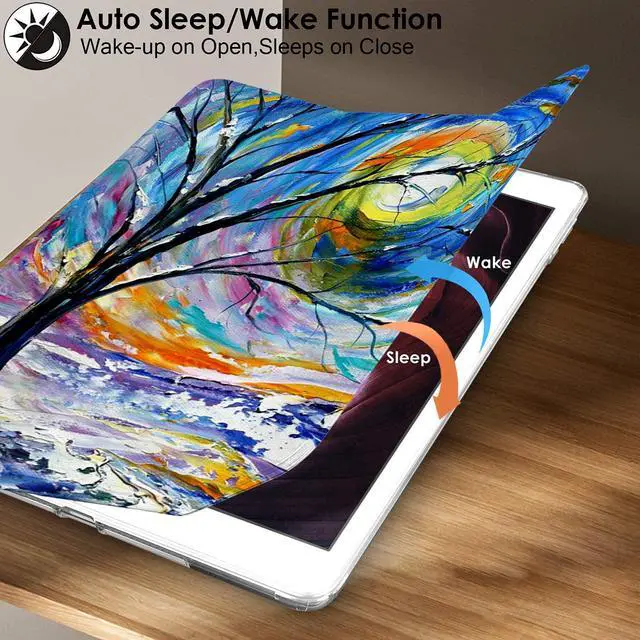 Alt view image 3 of 5 - DuraSafe Cases for iPad PRO 11 Inch 1 Generation [ PRO 11 1st 2018 ] A1980 A1934 A2013 A1979 Printed Lightweight Shock Absorbant Flexible TPU Protective Clear Case - Color Emblem
