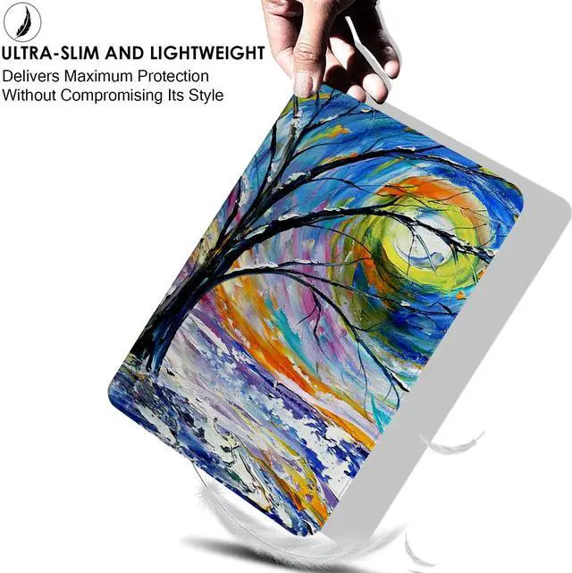 Alt view image 5 of 5 - DuraSafe Cases for iPad PRO 11 Inch 1 Generation [ PRO 11 1st 2018 ] A1980 A1934 A2013 A1979 Printed Lightweight Shock Absorbant Flexible TPU Protective Clear Case - Color Emblem