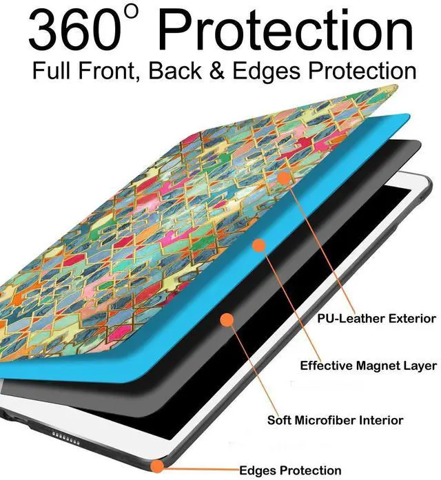 Alt view image 5 of 5 - DuraSafe Cases for iPad Mini 6 Gen 2021 8.3 Inch [ Mini 6th ] A2567 A2568 A2569 MK893LL/A MK8E3LL/A MK8C3LL/A Smart Auto Sleep/Wake with Adjustable Viewing Angle Stand Printed Flip Cover - Damask