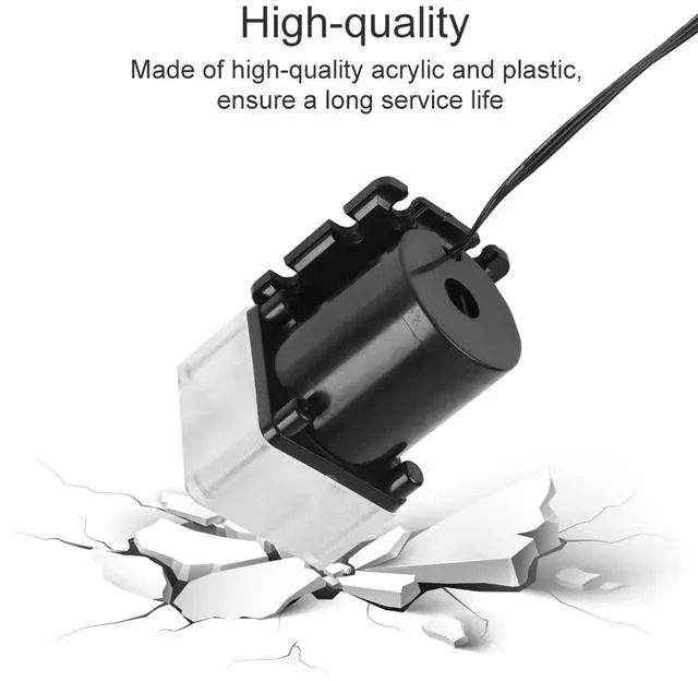 Alt view image 4 of 5 - Noiseless PC Water Cooling System Pump,1/4 Inner Thread 12V DC Ultraquiet CPU ,Computer Water Cooling System Pump for PC 500L H