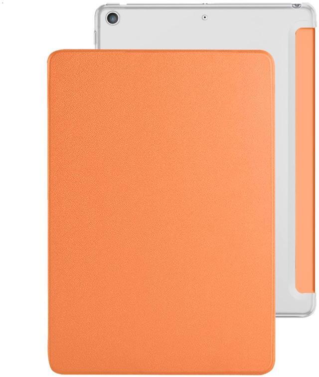 Main image of DuraSafe Cases for iPad 9.7 Inch 4 Gen 3 Gen 2012 2 Gen 2011 [iPad 4th 3rd 2nd Old Model ] A1458 A1416 A1458 A1416 MD522LL/A MD525LL/A MG932LL/A Trifold PC Smart PU Leather Hard Back Cover - Orange