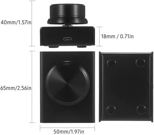 Alt view image 5 of 5 - ERYUE USB Volume Control Knob, USB Volume Control Knob One Key Mute Volume Controller for Computer Laptop Plug and Play PC Speaker Audio Adjuster Compatible with Win 10/8/ 7/ Vista/XP/Mac