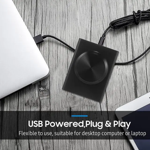 Alt view image 2 of 5 - ERYUE USB Volume Control Knob, USB Volume Control Knob One Key Mute Volume Controller for Computer Laptop Plug and Play PC Speaker Audio Adjuster Compatible with Win 10/8/ 7/ Vista/XP/Mac