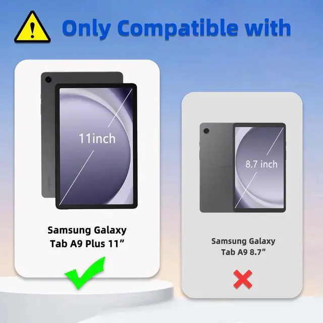 Alt view image 2 of 5 - FQSXFIFN for Samsung Galaxy Tab A9 Plus Case10.9-inch Rotating, Auto Wake Sleep for Samsung A 9 Plus Tablet Case, Case for Galaxy Tab A9+ Leather, Tablet Cover for Woman Man Red Frog