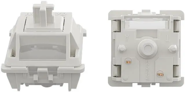 Main image of Gateron Smoothie Linear Keyboard Switch,5-pin 40gf 22mm Dual-Stage Spring Pre-lubed Full POM Key Switches for Mechanical Gaming Keyboard(Smoothie White 90pcs)