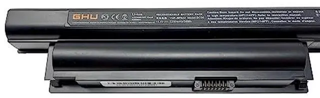 Alt view image 4 of 5 - GHU New Battery 58 WH Replacement for VGP-BPS22 BPS22 VGP-BPS22A VGP-BPL22 VGP-BPS22/A Compatible for Selected Sony VAIO Notebook Battery 6-Cell 5200mAh 58Wh