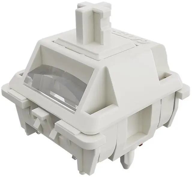 Main image of Gateron Smoothie Keyboard Switch for Mechanical Gaming Keyboard,Linear 40gf 5-Pin Factory Pre-lubed 22mm Dual-Stage Spring RGB LED Full POM White Keyboard Switch(Smoothie 72PCS)