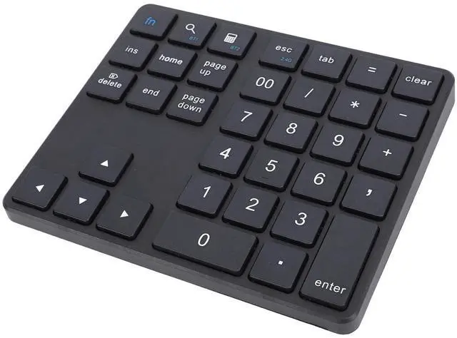 Alt view image 4 of 5 - Bluetooth Number Pad, 2.4G Numeric Keypad Numpad, 35 Keys, Rechargeable Financial Accounting Numeric Pad for Laptop Desktop PC (Black)
