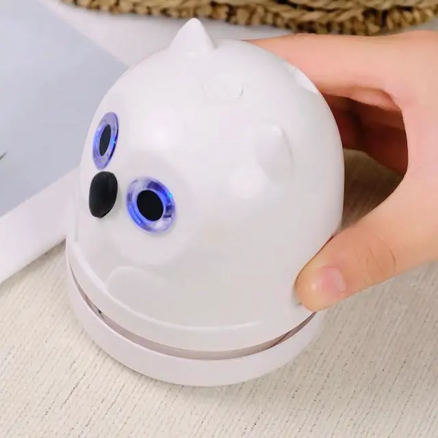 Alt view image 5 of 5 - Hallocool Owl Vacuum Cleaner Mini Desktop Vacuum Sweeper Cute Desk Crumb Vacuum for Cleaning Eraser Waste Pencil Shaving Cookie Crumbs Pet Fur Bread Crumbs