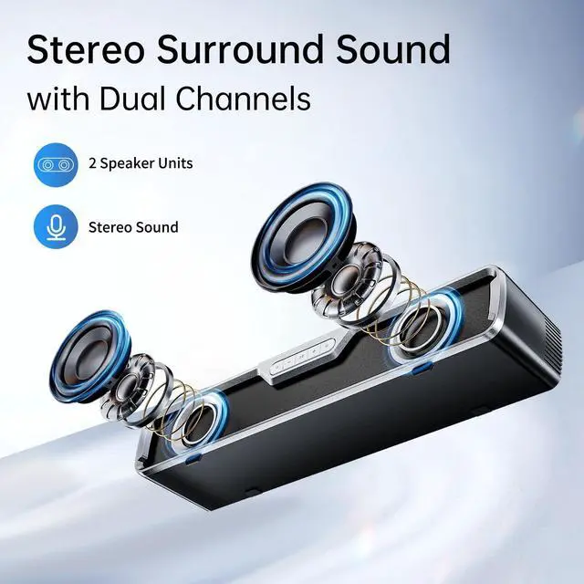 Alt view image 2 of 5 - HATSUTEC Computer Speakers for Desktop PC/Laptop/Monitor,Compact Wired USB Powered Bluetooth Desk Soundbar with Microphone for Home Office Gaming, 10W Speaker/RGB Lights/Crystal Stereo/Enhanced Bass