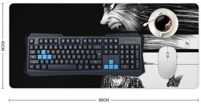 Alt view image 2 of 5 - Generic BER-serk Mousepad Anime Mouse Pad 16x35 Inch Manga Gaming Mouse Pad XL Guts Mouse Pads for Desk