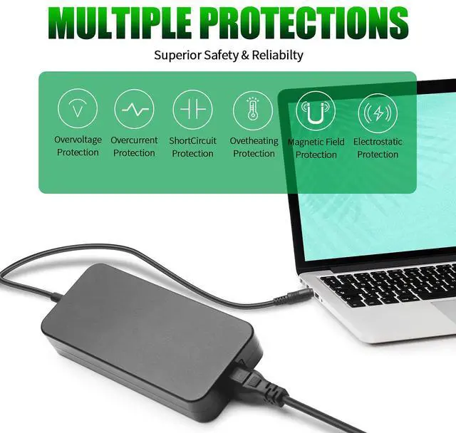 Alt view image 4 of 4 - 120W AC Charger Fit for Msi GF63 Thin 10th 11th 12th GV15 Thin 11th Cyborg 14 13th Cyborg 15 12th 13th Cyborg 15 AI A1VEK MS-16R4 MS-16R5 MS-16R6 MS-16R7 MS-16R8 Laptop A17-120P2A ADP-120VH D