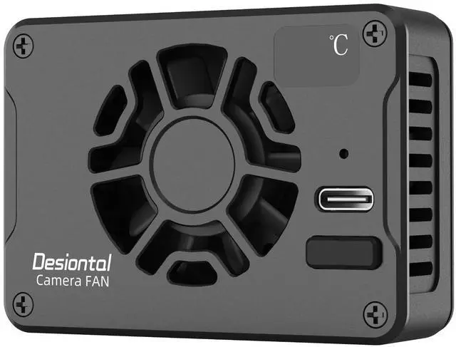 Main image of Camera Cooling Fan, Quiet Dual-Fan Cooling System for DSLR/Mirrorless Cameras, Adjustable Speed, USB-Powered, Compatible for 4K Video Recording (US-ICool-F01)