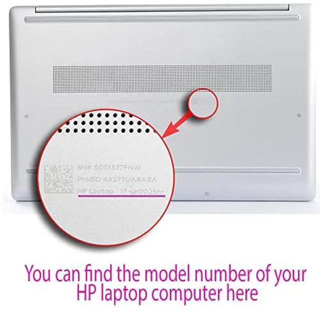 Alt view image 3 of 5 - mCover Case Compatible ONLY for 2021-2023 17.3" HP Laptop 17-CNxxxx Series (No DVD Drive) Windows Laptop Computer - Red