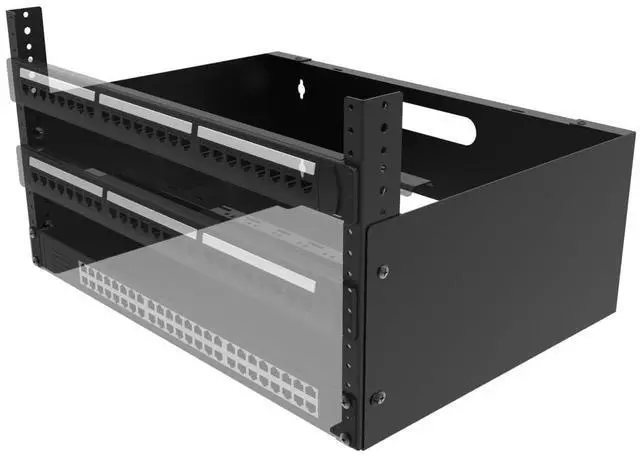 Alt view image 2 of 5 - JINGCHENGMEI 6U Wall Mount Network Rack-14 inches Deep for 19" Patch Panel, Server and IT Equipment (6U)