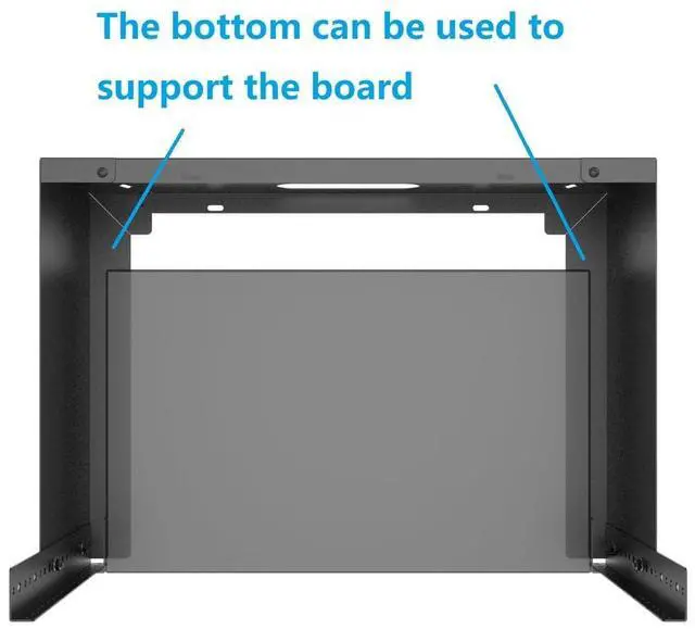 Alt view image 4 of 5 - JINGCHENGMEI 6U Wall Mount Network Rack-14 inches Deep for 19" Patch Panel, Server and IT Equipment (6U)