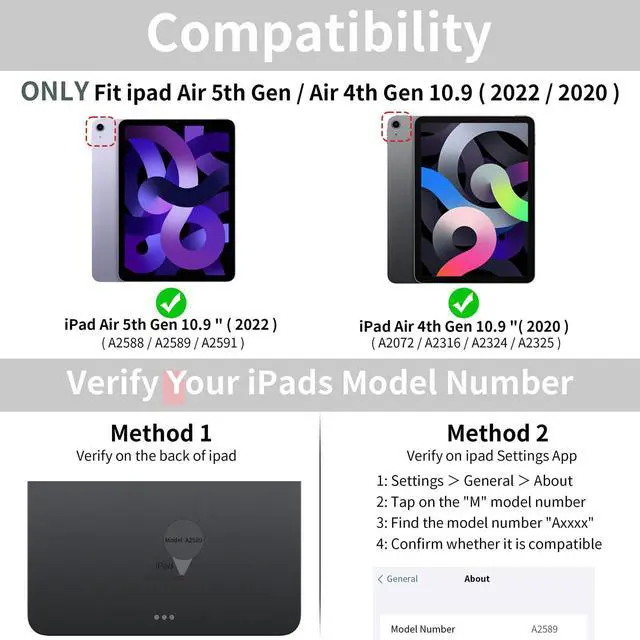 Alt view image 2 of 5 - kenke for iPad Air 11 Inch M3/M2 (2025/2024), iPad Air 5/4th Gen (2022/2020) 10.9 Inch Case with Keyboard, Detachable Wireless Bluetooth Keyboard Cover with Right Side Pencil Holder & Groove (Gray)