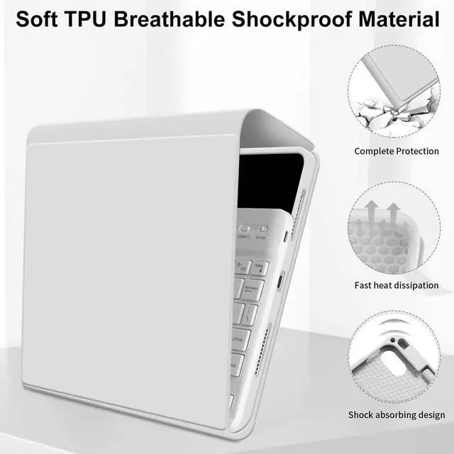 Alt view image 5 of 5 - kenke for iPad Air 11 Inch M3/M2 (2025/2024), iPad Air 5/4th Gen (2022/2020) 10.9 Inch Case with Keyboard, Detachable Wireless Bluetooth Keyboard Cover with Right Side Pencil Holder & Groove (Gray)