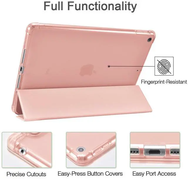 Alt view image 5 of 5 - JOYLAND Pink Pad Case for iPad mini 7 (A17 Pro) 2024/Mini 6 2021-8.3 Inch,with Pencil Holder-Auto Wake/Sleep,Bow&Love Pattern Anti-Scratch Shockproof Premium Folio Stand Case