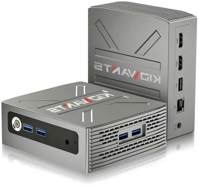 Main image of kidwants KG1 Mini PC N4000(up to 2.6GHz), 8GB LPDDR4 RAM/128GB eMMC, Mini Desktop Computer Support 4K Dual Display, WiFi 5, BT 5.0, and USB 3.0 (Grey)