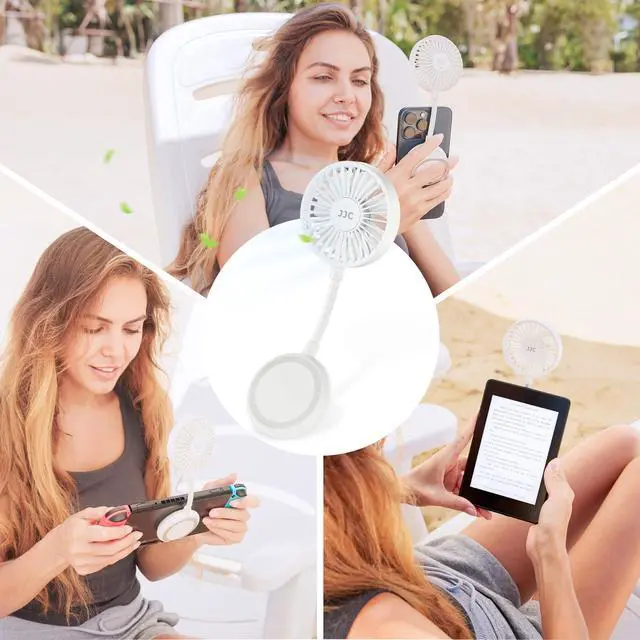 Alt view image 2 of 5 - Kiorafoto Cell Phone Fan + Phone Tripod Mount :Magnetic Cell Phone Fan with Magnetic Phone Tripod Mount Adapter