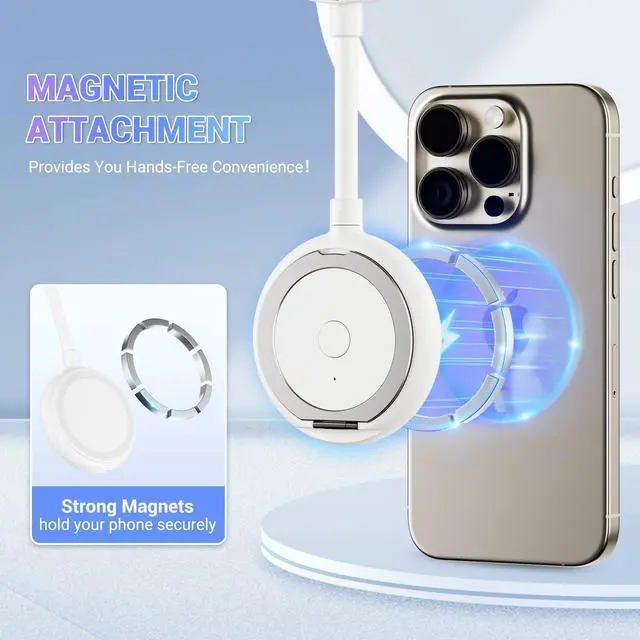 Alt view image 3 of 5 - Kiorafoto Cell Phone Fan + Phone Tripod Mount :Magnetic Cell Phone Fan with Magnetic Phone Tripod Mount Adapter