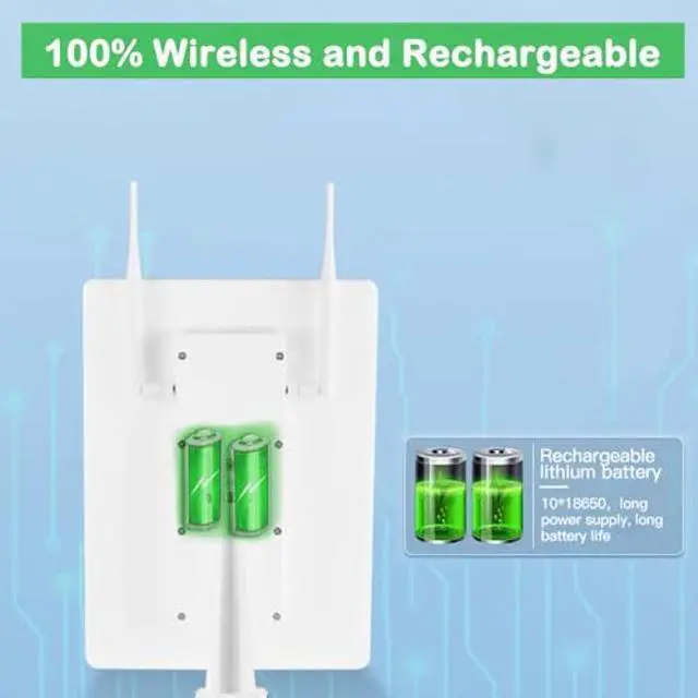 Alt view image 4 of 5 - Solar Powered 4G LTE Modem Router,Outdoor Wireless Router with SIM Card Slot,Free Trial Plan Or Plug Sim Card,Mobile Hotspot 2.4GHz Wi-Fi 150Mpbs,2-External Antennas,Modem for Any Operator (33*25cm)