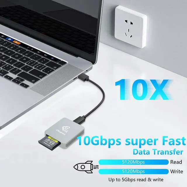 Alt view image 2 of 5 - CERRXIAN CFexpress Type A Card Reader, USB 3.1 Gen 2 CF Express Type A Card Reader,Transfer Speeds Up to 10Gbps, Compatible with Windows/Mac/iOS/Android