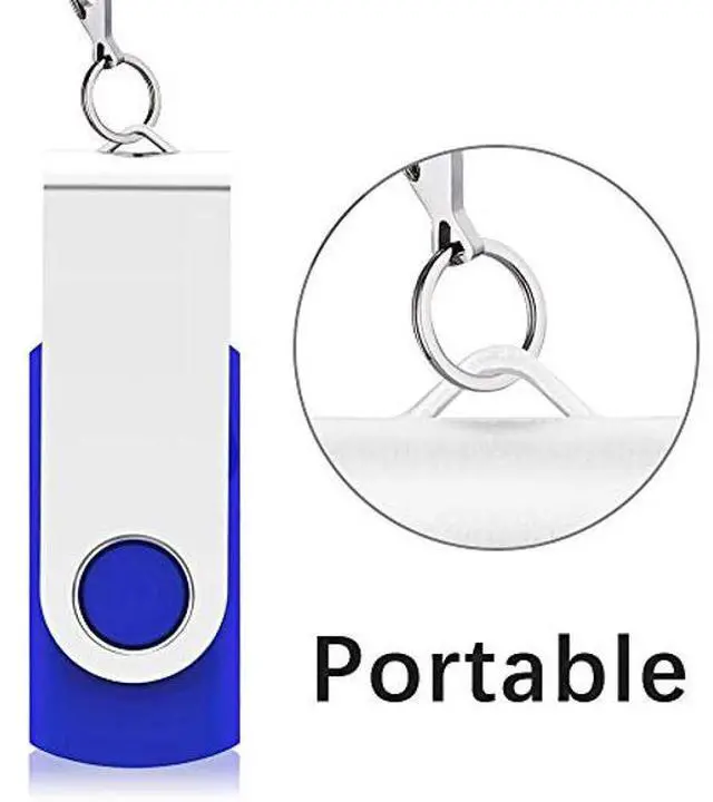 Alt view image 5 of 5 - KEXIN 8GB Flash Drive 10 Pack USB Thumb Drive Memory Stick (USB 2.0, Blue)