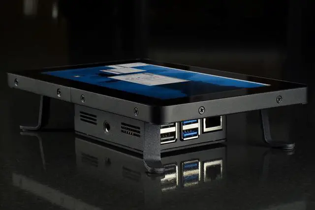 Alt view image 2 of 5 - KKSB Case for Raspberry Pi 5 Touch Display 2 - Desktop Orientation