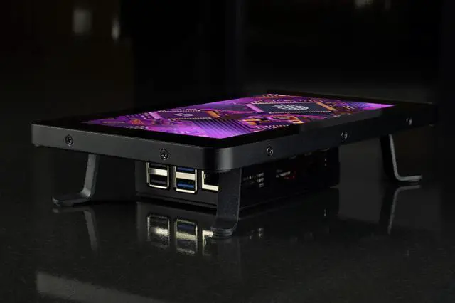 Alt view image 3 of 5 - KKSB Case for Raspberry Pi 5 Touch Display 2 - Desktop Orientation