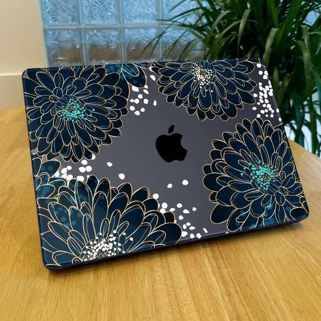 Alt view image 3 of 5 - Lepeoac for MacBook Pro 14 Inch 2024 2023 2022 2021 Release M4 A3112 A3401 A3185 M3 A2918 A2992 M2 A2779 M1 A2442 Pro/Max Chip, Plastic Hard Shell Case with Keyboard Cover, Luxury Floral