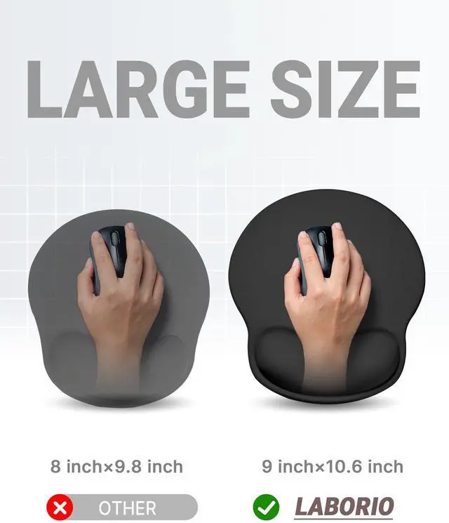 Alt view image 5 of 5 - Ergonomic Mouse Pad+Keyboard Stand+Wrist Support