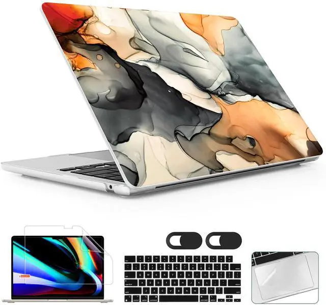 Main image of Lepeoac for MacBook Air 15 inch Case 2023 2024 2025 Release A3241 M4 A3114 M3 A2941 M2 with Liquid Retina Display & Touch ID, Hard Shell with Screen Protector & Webcam Cover, Technique Texture