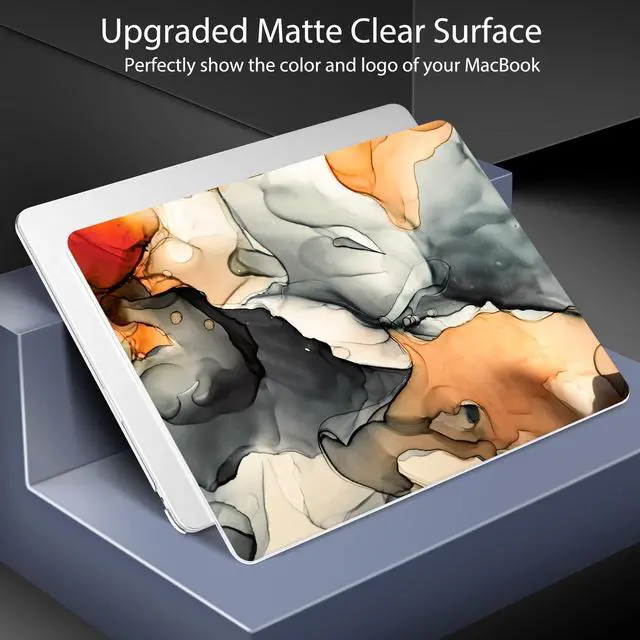 Alt view image 3 of 5 - Lepeoac for MacBook Air 15 inch Case 2023 2024 2025 Release A3241 M4 A3114 M3 A2941 M2 with Liquid Retina Display & Touch ID, Hard Shell with Screen Protector & Webcam Cover, Technique Texture