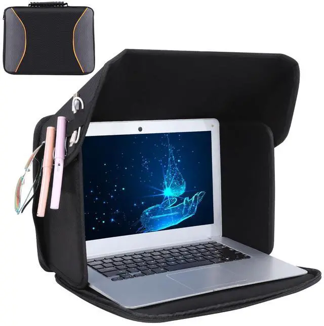 Main image of LOTCAIN Laptop Sun Shade Laptop Sun Glare Shield Privacy Screen Hood Lightweight Laptop Sunshade Bag for Working Outside Portable Shield Cover 12-14'' (Patent Pending)