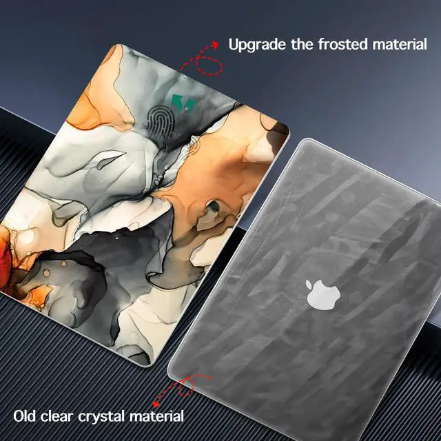 Alt view image 5 of 5 - Lepeoac for MacBook Air 15 inch Case 2023 2024 2025 Release A3241 M4 A3114 M3 A2941 M2 with Liquid Retina Display & Touch ID, Hard Shell with Screen Protector & Webcam Cover, Technique Texture