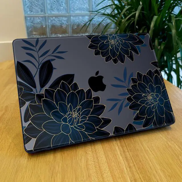 Alt view image 3 of 5 - Lepeoac for MacBook Pro 16 inch Case 2021 2022 2023 2024 Release A3186 A3403 M4 A2991 M3 A2780 M2 A2485 M1 Pro/Max, Hard Shell Case with Screen Protector & Keyboard Cover, Flower Dahlia