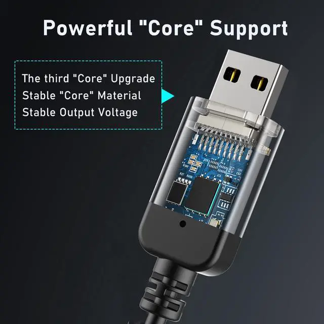 Alt view image 2 of 5 - Radar Detector Cable, USB to RJ11 Plug Radar Detectors Charging Kit,for Escort Passport 7500 9500i Max360 Unide R4 DFR8 Beltronics Cob'r'a DualPro 360 Radenso XP etc Radar Detector(RJ11-3.3FT)