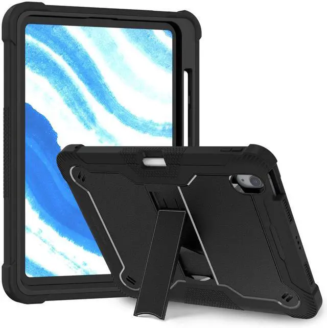 Main image of MAKEIT CASE for iPad Air 11" M2 (2024) Case, iPad Air 5 (2022) Case, iPad Air 4 Case, Heavy Duty Kickstand Shockproof Protective Cover with Pencil Holder for iPad Air 6th/ 5th /4th Generation