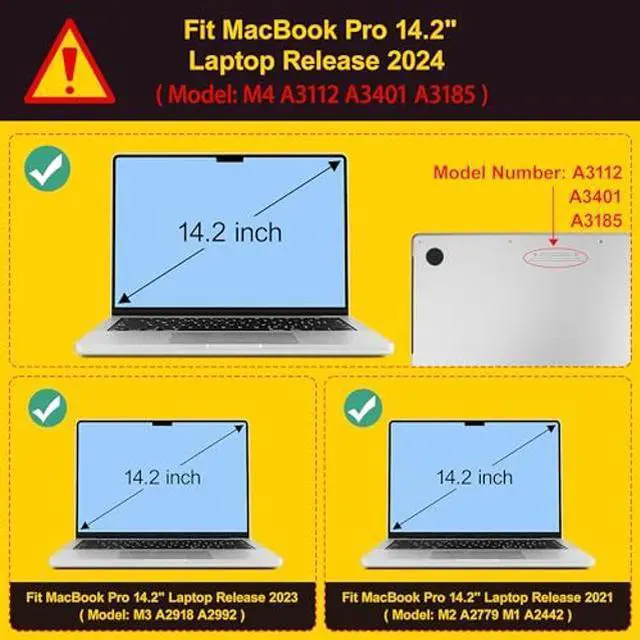 Alt view image 2 of 5 - May Chen Case for M4 MacBook Pro 14 inch Case A3112 A3401 Max A3185, M3 A2918 A2992, M2 A2779 M1 A2442, 2024 2023 2022 2021 Release, Plastic Hard Shell with Keyboard Cover, Astronaut