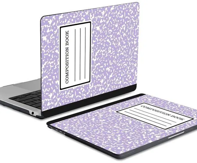 Alt view image 3 of 5 - MEEgoodo Case for MacBook Air 15 inch M4/M3/M2 2025 2024 2023, Case Fit Model (A3241/A3114/A2941) for MacBook Air 15-inch, Laptop with Keyboard & Camera Cover & OTG Adapter, Composition Book Purple