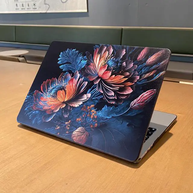Alt view image 5 of 5 - MEEgoodo for M4/M3/M2 MacBook Air 15.3 inch Case 2025 2024 2023, Case Fit Model (A3241/A3114/A2941) for MacBook Air 15 inch, Laptop Hard Shell with Keyboard Cover, Bunch Flowers