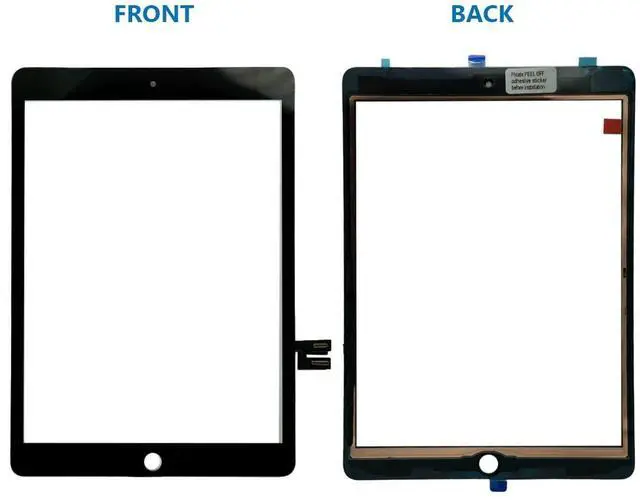 Alt view image 4 of 5 - MMOBIEL Digitizer Screen Replacement Compatible with iPad 9 - Front Glass Touch - 10.2 inch - 2021 - Incl. Toolkit - Black